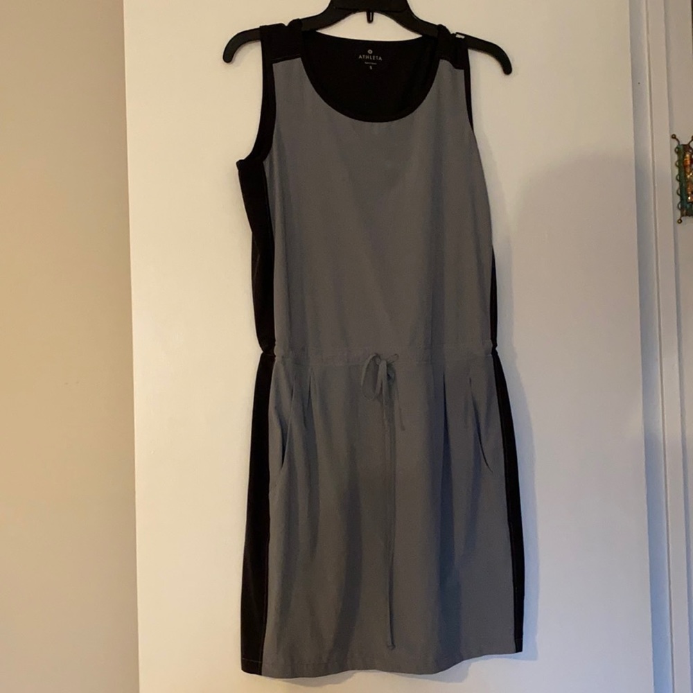 Athleta Black/Gray Tennis Dress